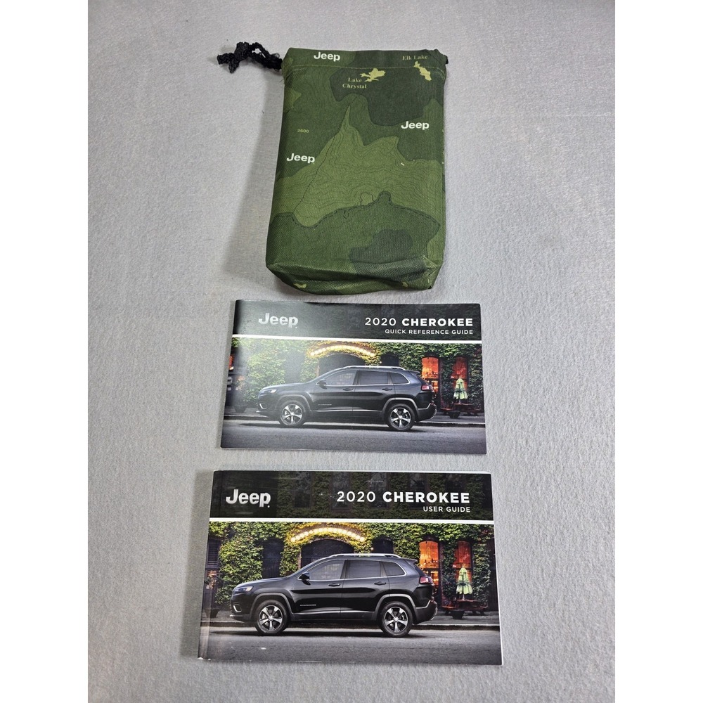 2020 Jeep Cherokee Owners Manual Full Set With Case Oem FREE SHIPPING